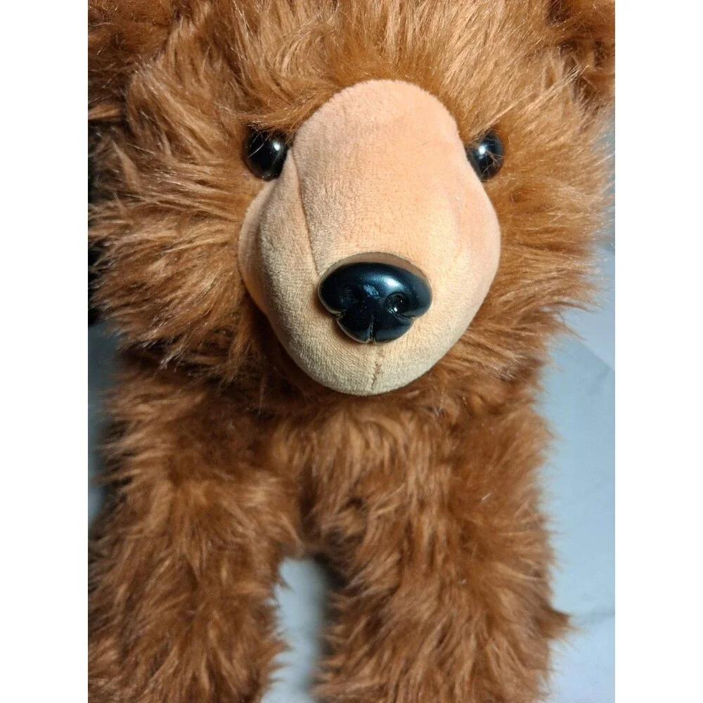 Aurora World‎ Sitting Bear Brown Beanbag Plush Stuffed Animal Toy Tag Removed